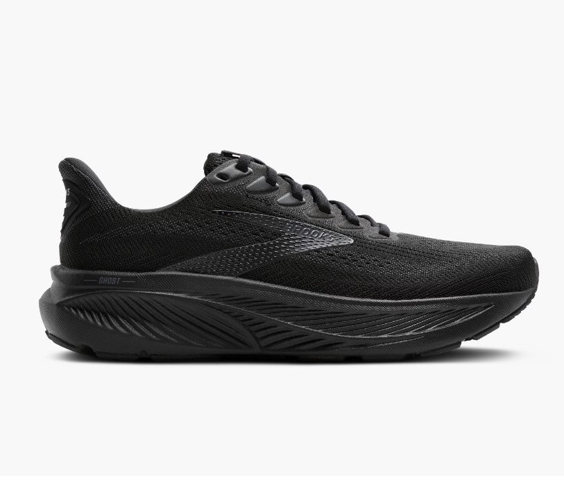 Brooks Ghost 17 - Womens&nbsp; Running Shoe | Black - Black - Ebony | Sneakers Plus