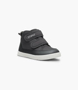 Stonz Journey Toddler & Kid Cool Weather Shoe in the colour Charcoal-Black.  Shop Sneakers Plus