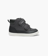 Stonz Journey Toddler & Kid Cool Weather Shoe in the colour Charcoal-Black.  Shop Sneakers Plus