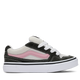 Black, white, and pink sneaker on a white background