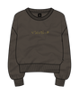 Greenish - Brown sweatshirt with 'Vans' logo on a transparent background