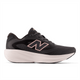 Dark gray running shoe with pink logo on a white background