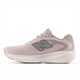 Pink running shoe with New Balance logo on a white background