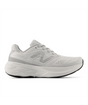 Gray running shoe with New Balance logo on a white background.  Can be purchased at www.sneakersplus.ca