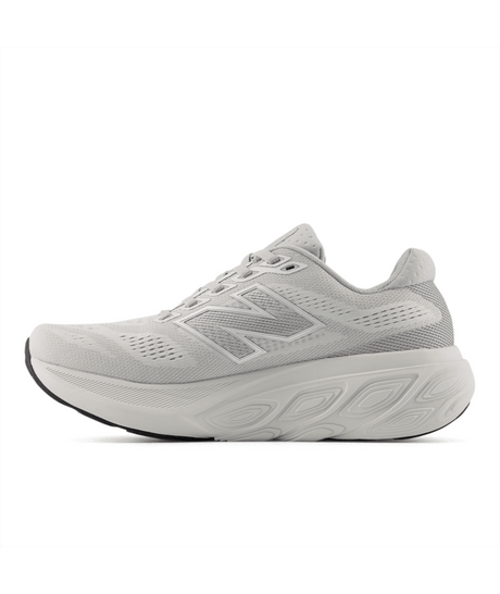 Gray running shoe on a white background