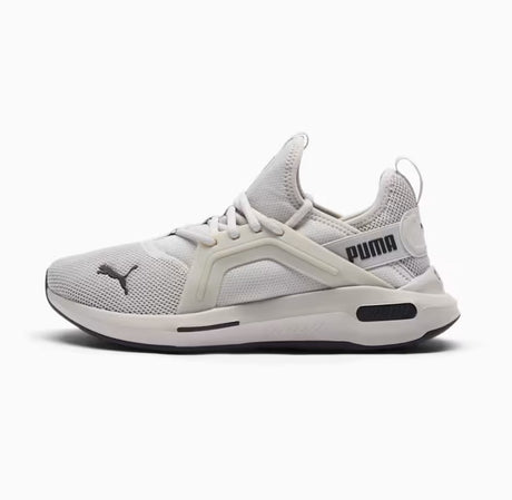 Gray Puma sneaker on a white background