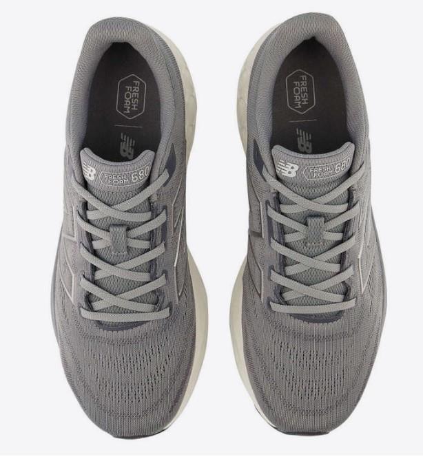 New Balance Fresh Foam 680V8 (Wide) - Mens Running Shoe Grey-Grey | Sneakers Plus