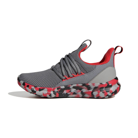 Adidas Lite Racer Adapt 7 - Kids Running Shoe Grey-Solar Red | Sneakers Plus