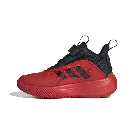 Adidas OwnTheGame 3.0 K - Kids Basketball Shoe Black-Red | Sneakers Plus