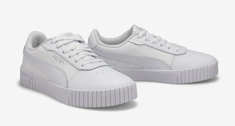 Puma Carina 2.0 - Womens Sneaker White-Silver | Sneakers Plus