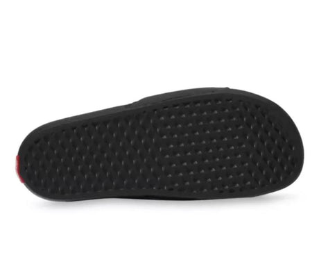 Black quilted wallet on a white background
