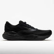 Black running shoe with 'Brooks' branding on a white background