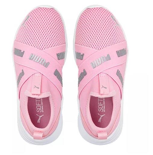 Puma Wired Run Slip-On - Girls Running Shoe - Sneakers Plus