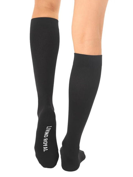 Living Royal Black - Unisex Compression Sock Black | Sneakers Plus