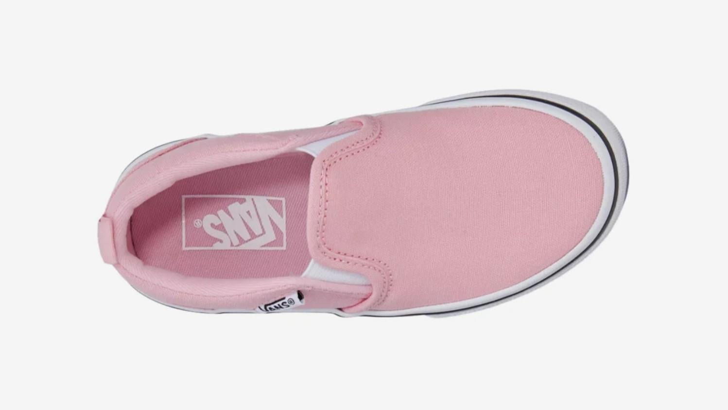 Blush pink slip on vans best sale