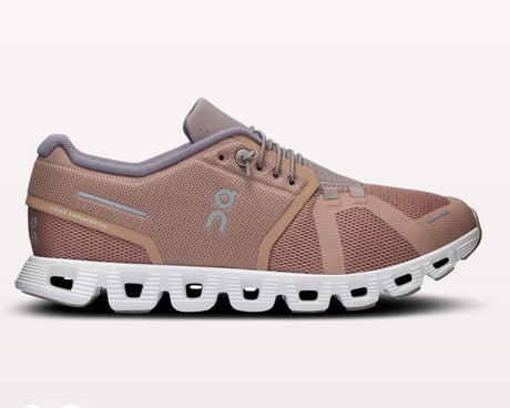 ON Cloud 5 - Womens Running Shoe | Rosebrown-Fog | Sneakers Plus