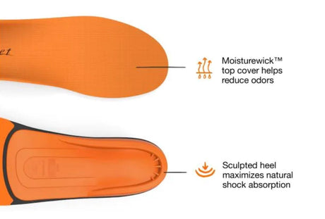 Superfeet Memory Foam Support Insole | Orange | Sneakers Plus