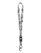 Snow camo lanyard with grey 'Red Dragon' branding on a white background