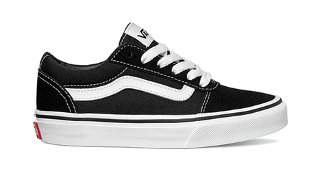 Vans Ward - Kids Skate Shoe Black-White | Sneakers Plus