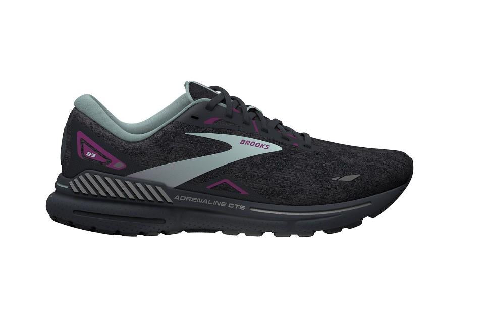 Women s Brooks Adrenaline GTS 23 Running Shoes 7 Black Light Blue Purple