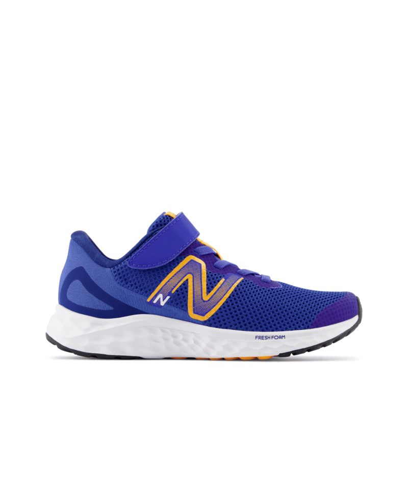New Balance Fresh Foam Arishi v4 Kids Running Shoe 3 Blue Orange