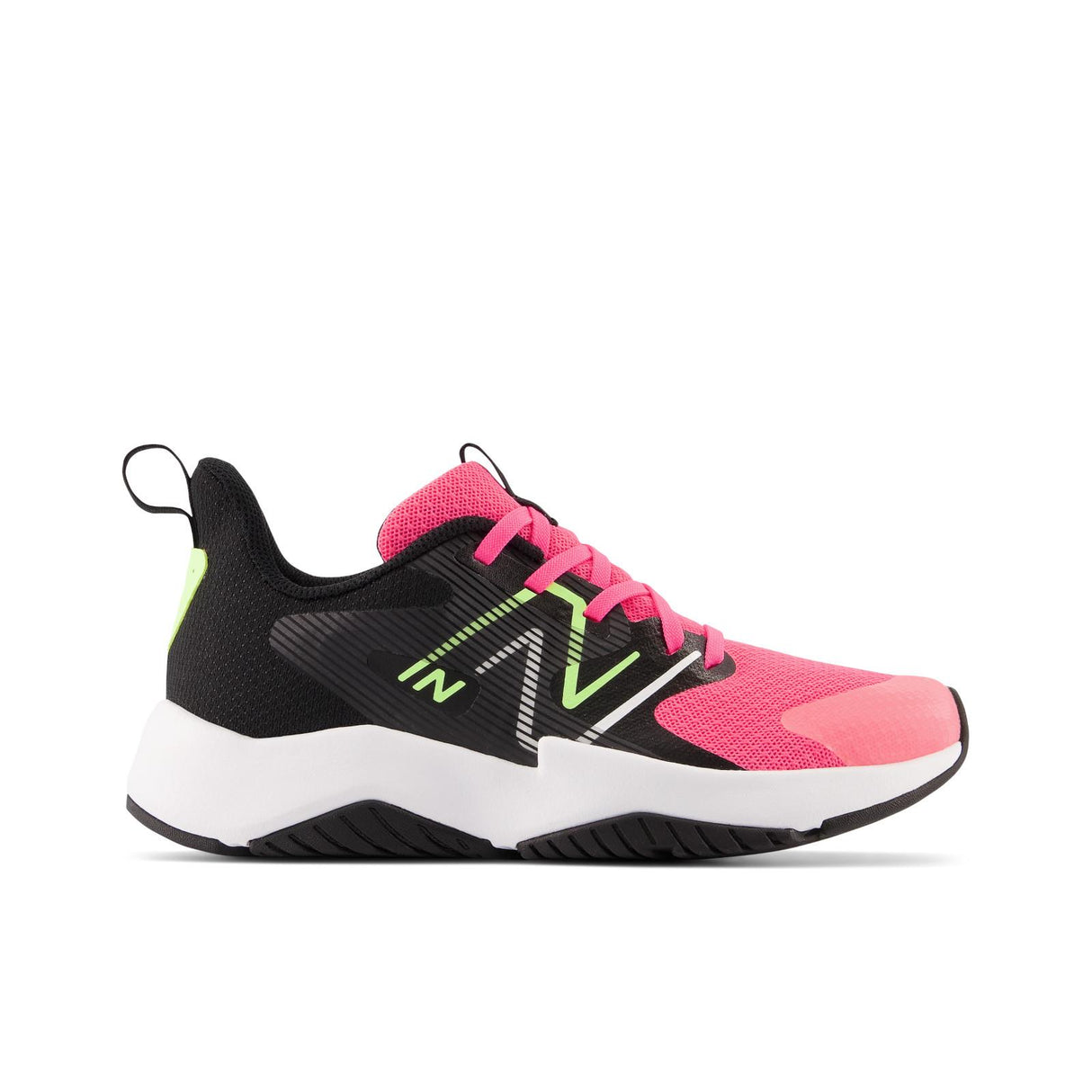 New Balance Rave Run V2 - Kids Running Shoe Black-Pink | Sneakers Plus