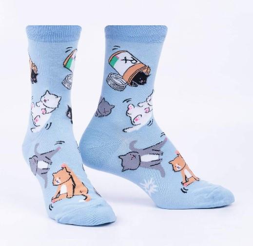 Sock It To Me - WOMENS Crew Socks Purr-scription | Sneakers Plus