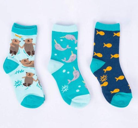 Sock It To Me - Junior Crew Socks 3 PK My Otter Half | Sneakers Plus