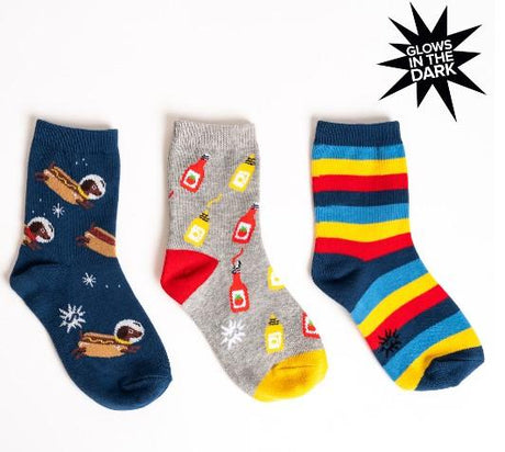 Sock It To Me - YOUTH Crew Socks 3 PK  Weiner Dogs | Sneakers Plus