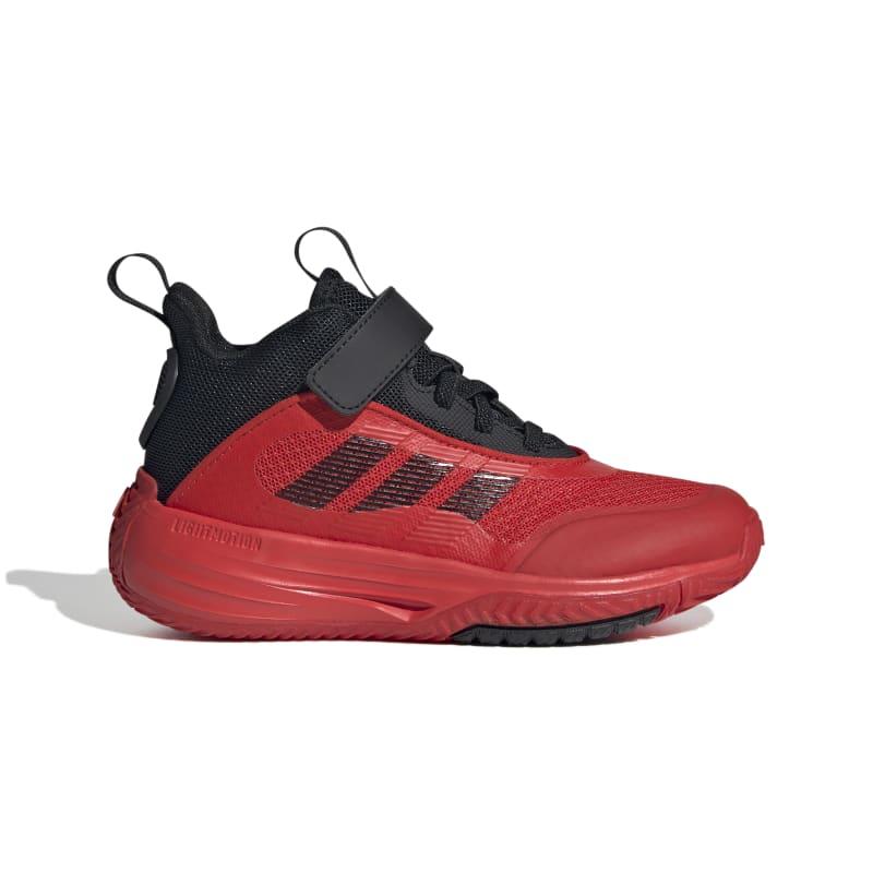 Adidas OwnTheGame 3.0 K - Kids Basketball Shoe Black-Red | Sneakers Plus