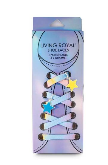 Living Royal - Shoe Lace & Charm Set Stars | Sneakers Plus