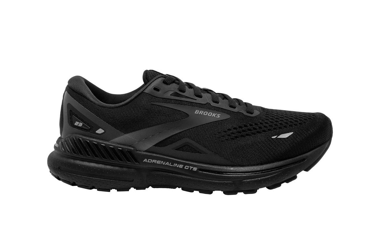 Brooks Adrenaline GTS 23 (2E) - Womens Running Shoes Black-Black-Ebony | Sneakers Plus