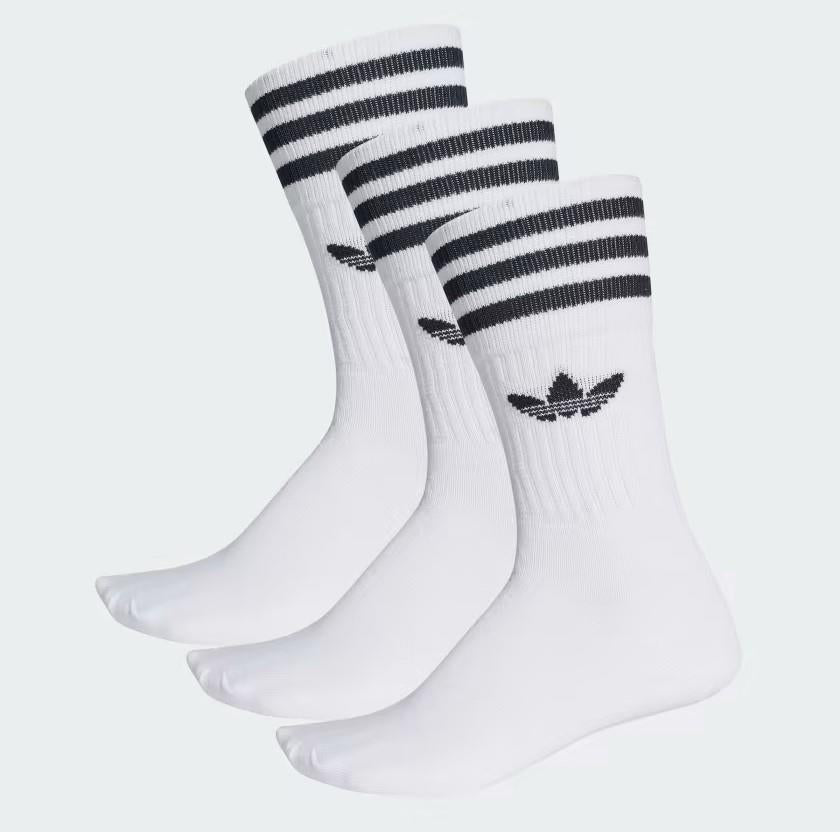 Adidas Crew Socks - Unisex Socks | White | Sneakers Plus