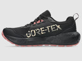 Black GORE-TEX sneaker on a gray background