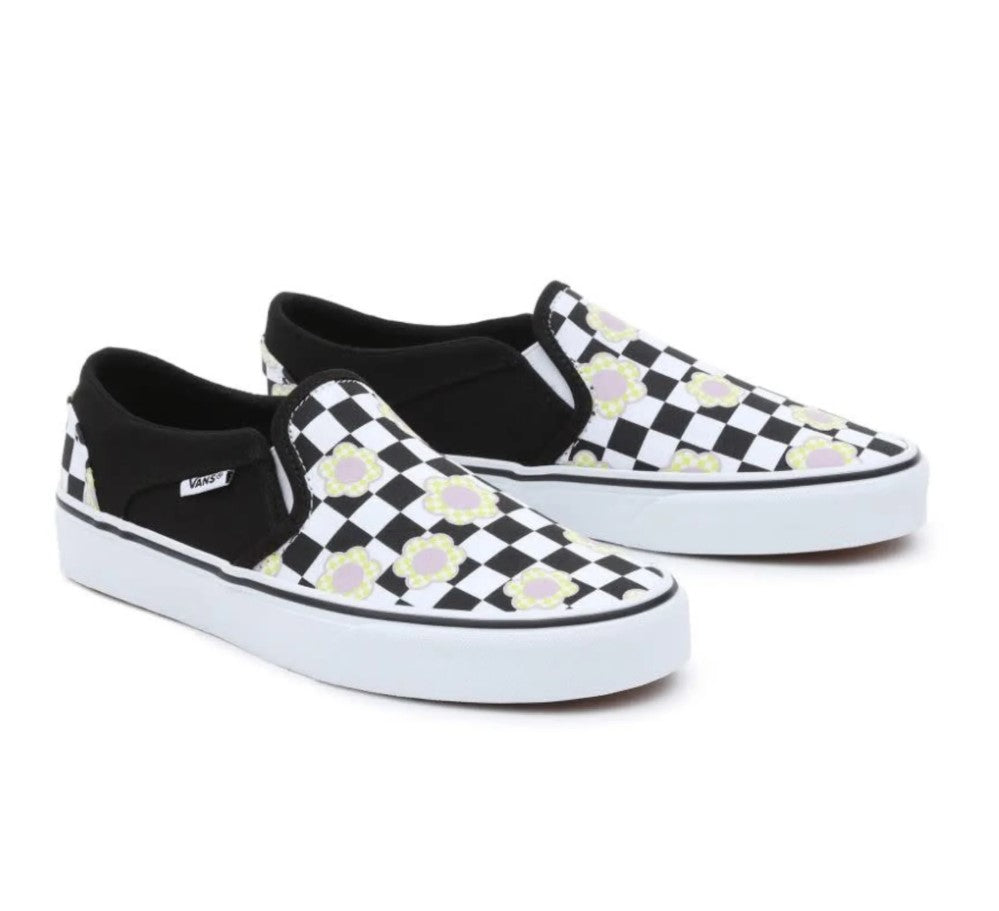 Vans Asher Checkered - Kids Slip-On Shoe