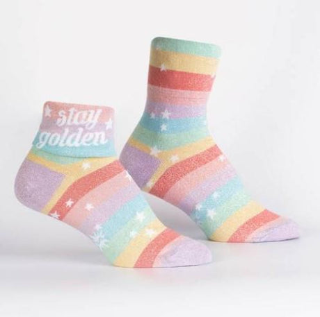 Sock It To Me Womens Turn Cuff Socks - Sneakers Plus