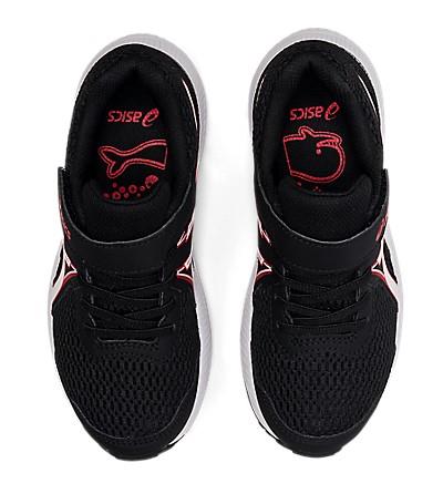 Asics Boys PreSchool Running Shoes Contend 7 Black-Red | Sneakers Plus