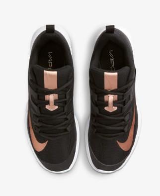 Nike Womens Court Shoes Vapor Lite HC Black-Red Bronze | Sneakers Plus