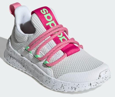 Adidas Lite Racer Adapt 5.0 - Kids Running Shoe White-Grey-Pink | Sneakers Plus