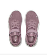 Puma Anzarun Lite AC PS - Girls Preschool Running Shoe - Velcro - Grape-Silver