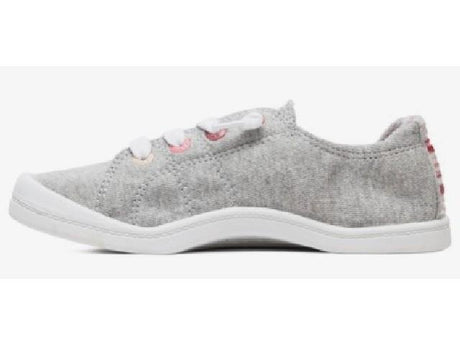 Roxy Girls Bayshore III Slip On Shoes Grey-Heather | Sneakers Plus