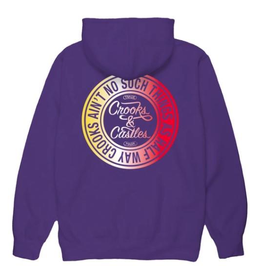 C C Half Way Crooks Mens Hoodie