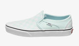 Vans Asher Womens Slip On Sneaker Delicate Blue-White | Sneakers Plus