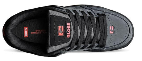 Globe Tilt - Mens Skate Shoe Black-Grey-Red | Sneakers Plus