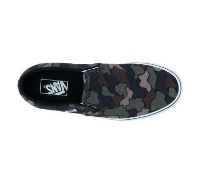 Vans camo outlet slip on shoes