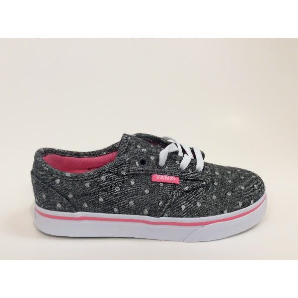 Vans Atwood Low Girls Vans Shoes Grey-Pink Polka Dots |Sneakers Plus