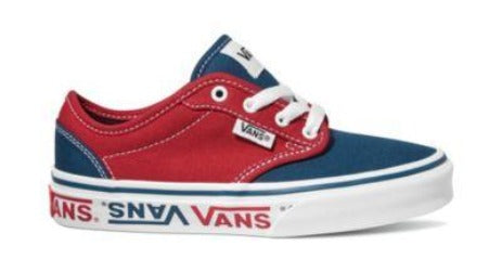 Vans Atwood Boys Skate Shoe Red-Blue | Sneakers Plus