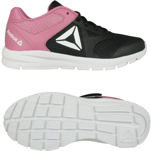 Reebok Rush Runner Girls Running Shoe Black-Pink | Sneakers Plus