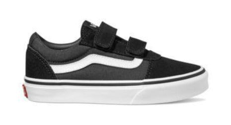 Vans Ward V Kids Skate Shoes Black-White | Sneakers Plus