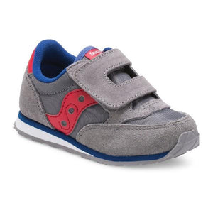 Saucony Baby Jazz Toddler Sneaker Grey-Red | Sneakers Plus
